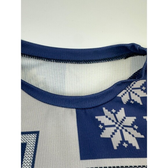 USA Soccer Ugly Christmas Sweater Shirt Pullover Lightweight Blue Red Mens 3XL - Picture 6 of 13